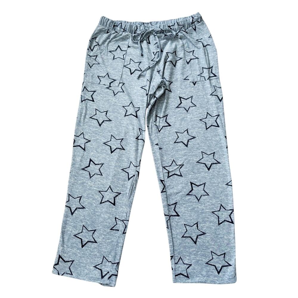 Lucky Brand Blue Star Print Pajama Pants Womens Size M